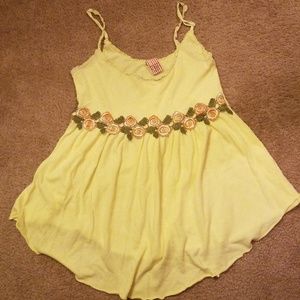 Free People yellow shirt
